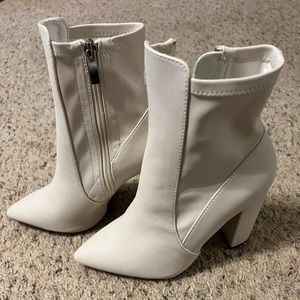 White booties